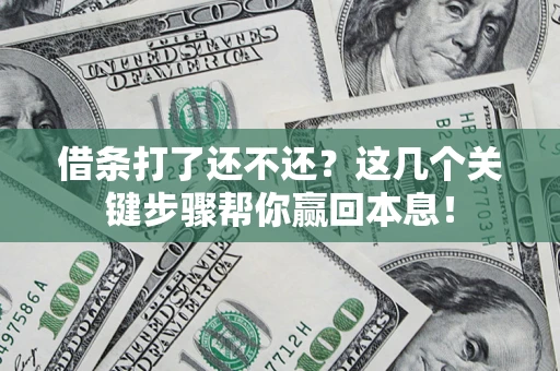 武汉借条打了还不还？这几个关键步骤帮你赢回本息！