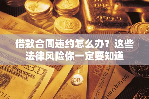 武汉借款合同违约怎么办？这些法律风险你一定要知道