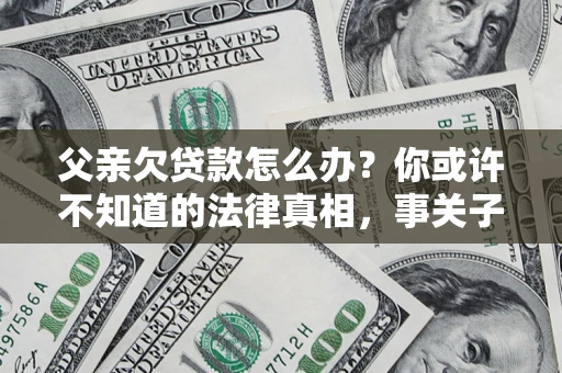 武汉父亲欠贷款怎么办？你或许不知道的法律真相，事关子女未来