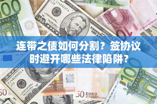 武汉连带之债如何分割？签协议时避开哪些法律陷阱？