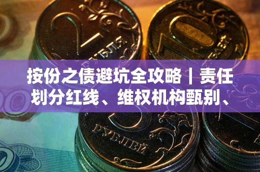 武汉按份之债避坑全攻略｜责任划分红线、维权机构甄别、纠纷处理全流程拆解