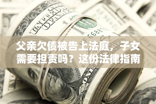 武汉父亲欠债被告上法庭，子女需要担责吗？这份法律指南必须看完