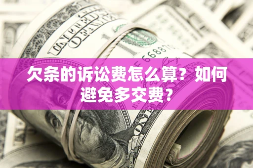 武汉欠条的诉讼费怎么算？如何避免多交费？