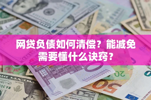 武汉网贷负债如何清偿？能减免需要懂什么诀窍？