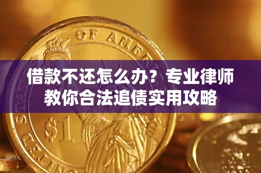 武汉借款不还怎么办？专业律师教你合法追债实用攻略