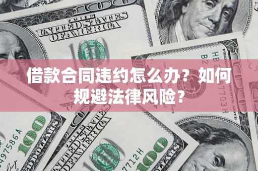 武汉借款合同违约怎么办？如何规避法律风险？
