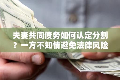 武汉夫妻共同债务如何认定分割？一方不知情避免法律风险必看！